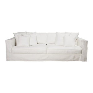 Serena White 3 Seater Sofa