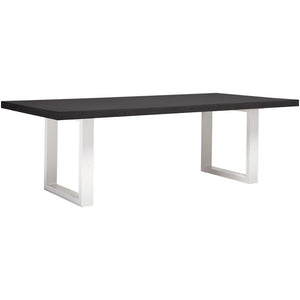 Apollo White & Black Concrete Dining Table