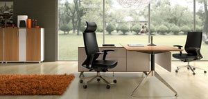 Potenza Desk with Return fixed height - Single Person Desk - new-office-au