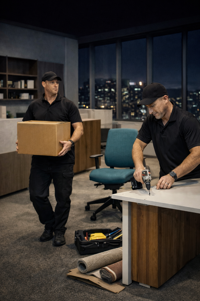 After Hours Office Furniture Delivery & Installation Australia