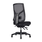 Gust chair rear angle showing black mesh back and adjustable lumbar support
