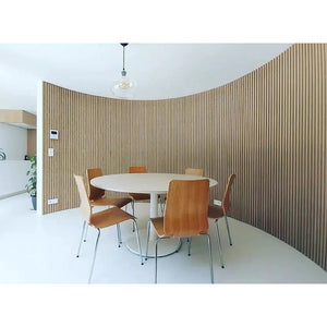 Acoustic Wood Slat Wall Panel – 240cm Oak Veneer
