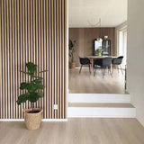 Acoustic Wood Slat Wall Panel – 240cm Oak Veneer