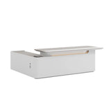 Axiom Executive Desk Right Return – White with LED light