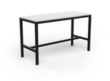 Office breakout bar leaner table with New Oak or White top for modern workplaces