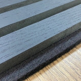 Acoustic Timber Wall Panel – Black Veneer – 2700mm