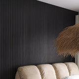 Acoustic Timber Wall Panel – Black Veneer – 2700mm