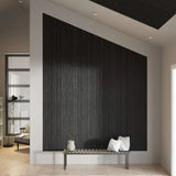 Acoustic Timber Wall Panel – Black Veneer – 2700mm