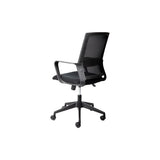 Mesh back office chair for desk work and meeting rooms