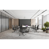 Premium black leather executive office chair with ergonomic support
