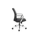 CSXpress Director Mid Back black leather office chair
