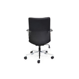 Premium black leather office seating for executive workspaces