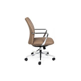 CSXpress Director Mid Back tan leather executive chair