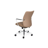 Premium executive office seating with polished alloy arms