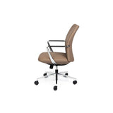 Executive leather desk chair for modern office interiors
