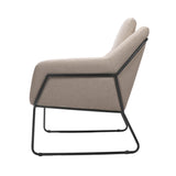 Cardinal Single Seater Arm Chair stone side view