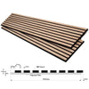 Acoustic Wood Slat Wall Panel – 240cm Oak Veneer