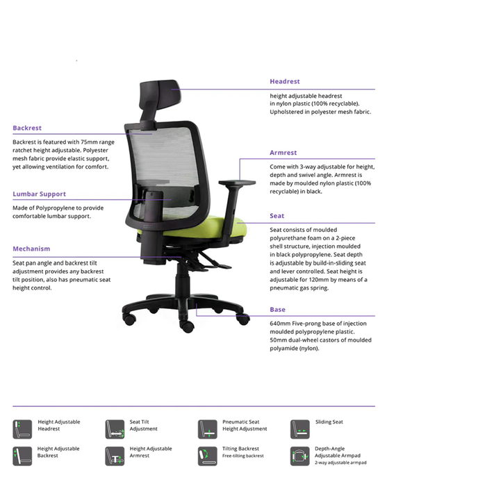 Epic Mesh Office Chair | Ergonomic Mesh Seating for Workspaces