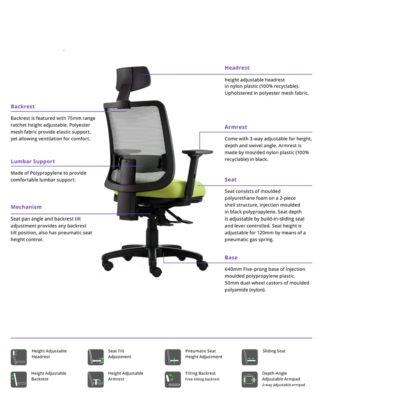 Epic Mesh Office Chair | Ergonomic Mesh Seating for Workspaces