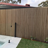 Hardwood Slat Wall & Fence Cladding – Oak Finish