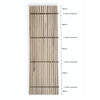 Hardwood Slat Wall & Fence Cladding – Oak Finish – 2700mm x 545mm