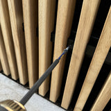Hardwood Slat Wall & Fence Cladding – Oak Finish – 2700mm x 545mm