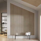 Acoustic Wood Slat Wall Panel – 240cm Oak Veneer