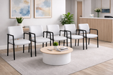 Lazer 40 Straight Armchair waiting room chair with steel frame