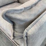 Linear Comfort 2 Seater Lounge charcoal velvet office lounge seating
