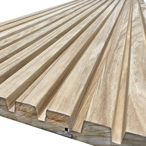 Solid Oak Slat Wall and Ceiling Cladding – 2700mm x 560mm | Indoor & Outdoor Use
