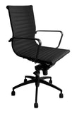 PU605M All Black meeting chair