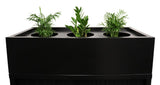 Black GO office planter box displayed on compatible office storage