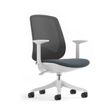 Modern Sphere White Frame office chair for desk use in commercial office, meeting room and home office settings