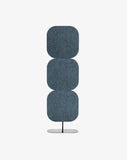 Modern acoustic office screen divider with soft fabric finish for sound control