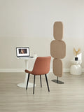 Totem acoustic divider panels arranged to create private meeting area in office