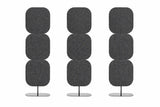 Sound absorbing office divider panels for reducing echo in workplaces