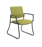 Venice Linea sled arm chair in modern office reception waiting area