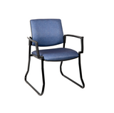 Venice Linea arm chair with sled base in professional office space