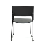 Stackable training chair with padded black vinyl seat option