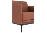Single seat office lounge chair with soft PU upholstery