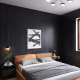 Acoustic Timber Wall Panel – Black Veneer – 2700mm