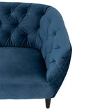 Blue Velvet 3 Seater Sofa