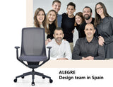 Gravity Ergonomic Office Chair - Charcoal Frame - Charcoal Mesh