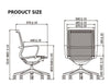 Lunar Low Back Office Chair size