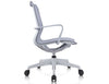 Lunar Low back Office Chair - Light Grey Frame - Light Grey Mesh