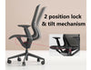 Gravity Ergonomic Office Chair - Charcoal Frame - Charcoal Mesh