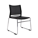 Rapidline PMV-BK Stackable Mesh Back Visitor Chair
