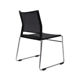 Rapidline PMV-BK Stackable Mesh Back Visitor Chair