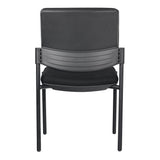 Endura Visitor Chair detail view showing black frame and chair profile