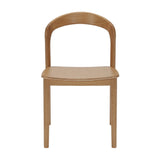 Nodo Chair American Oak angled view showing timber seat and back